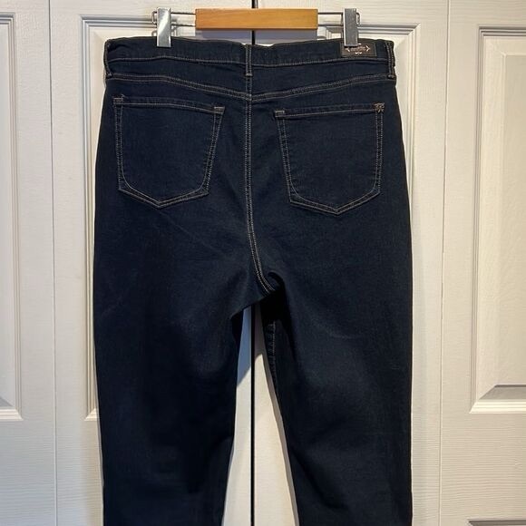 Nanette Lepore Belle Dark Wash High Rise Ankle Slim Jeans Size 16 - Picture 9 of 13